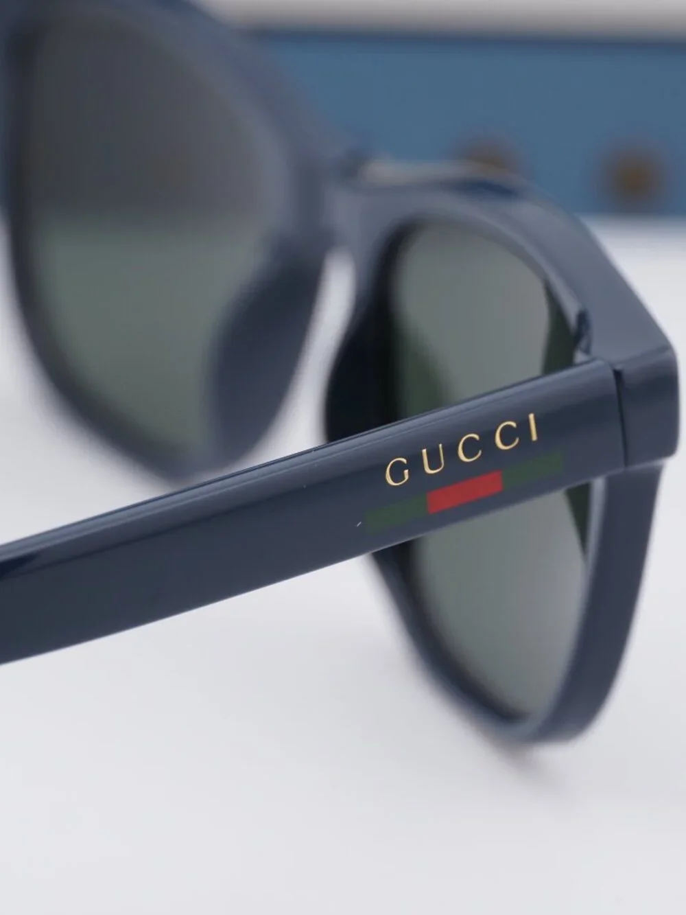 Gucci GG1985S 005 Square Men Sunglasses - Blue / Grey